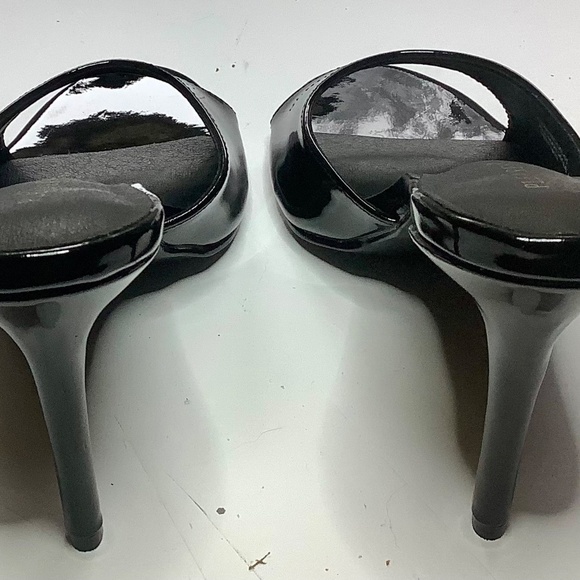 MIB Pleaser Classique 01 Black Patent Slide - Picture 3 of 8